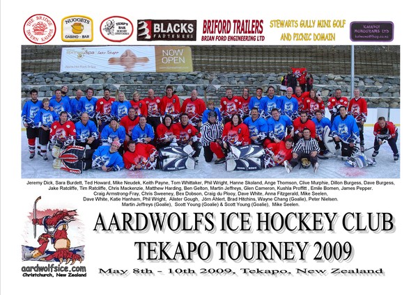 The Aardwolfs Tekapo Tourney 2009 (8th-10th May)
